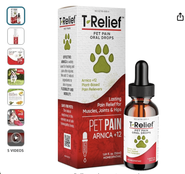 t relief Pet Pain oral Drops